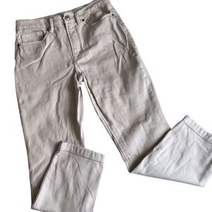 Good American Skate High Rise Straight Leg Jeans 6 / 28 GCVF802PT Bone White